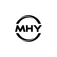 mhy brief logo ontwerp, inspiratie voor een uniek identiteit. modern elegantie en creatief ontwerp. watermerk uw succes met de opvallend deze logo. vector