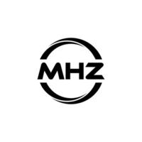 mhz brief logo ontwerp, inspiratie voor een uniek identiteit. modern elegantie en creatief ontwerp. watermerk uw succes met de opvallend deze logo. vector