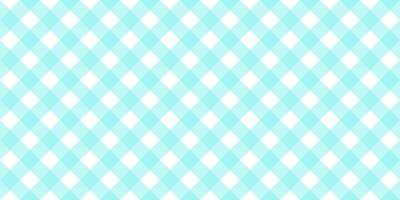 katoenen stof diagonaal naadloos patroon in blauw pastel kleur. Vichy plaid ontwerp voor Pasen vakantie textiel decoratief. vector geruit patroon voor kleding stof - picknick deken, tafelkleed, jurk, servet.
