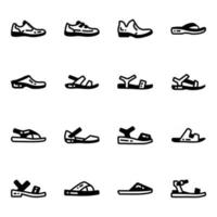 schoenen en sandalen vector