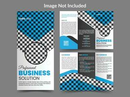 creatief modern bedrijf drievoud brochure sjabloon vector