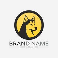 hond logo en icoon dier vector illustratie ontwerp grafisch