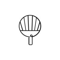 Japans ventilator lijn stijl icoon ontwerp vector