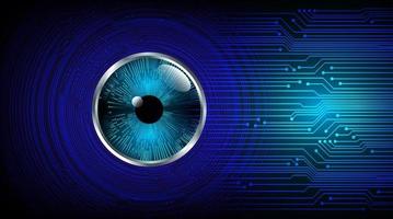 eye cyber circuit toekomstige technologie concept achtergrond vector