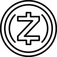 zcash vector icoon ontwerp