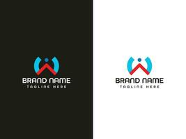 brief logo ontwerp vector