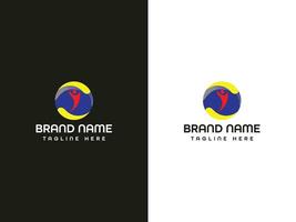 brief logo ontwerp vector