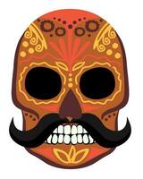 Mexicaans decoratief schedel. vector geïsoleerd illustratie