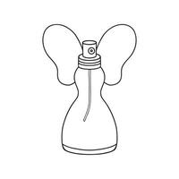 vector hand- getrokken parfum schets tekening icoon. parfum schetsen illustratie voor afdrukken, web, mobiel en infographics geïsoleerd Aan wit achtergrond