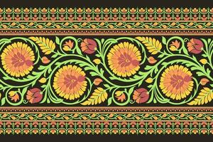 bloemen patroon naadloos. achtergrond naadloos patroon meetkundig etnisch patroon ontwerp voor achtergrond, tapijt, behang, kleding, inpakken, batik, kleding stof, het drukken textiel illustratie. vector