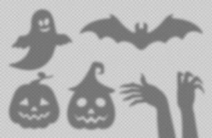 halloween schaduw overlay, geïsoleerd vector reeks