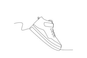 een sneaker voor school- vector