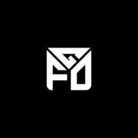 gfo brief logo vector ontwerp, gfo gemakkelijk en modern logo. gfo luxueus alfabet ontwerp