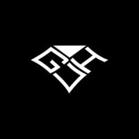 guh brief logo vector ontwerp, guh gemakkelijk en modern logo. guh luxueus alfabet ontwerp