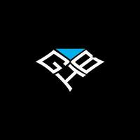 ghb brief logo vector ontwerp, ghb gemakkelijk en modern logo. ghb luxueus alfabet ontwerp