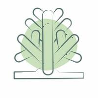 icoon cactus. verwant naar saudi Arabië symbool. kleur plek stijl. gemakkelijk ontwerp bewerkbaar. gemakkelijk illustratie vector