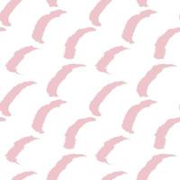 roze penseelstreek bont naadloos patroon vector