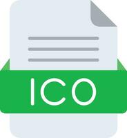 ico het dossier formaat lijn icoon vector