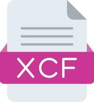 xcf het dossier formaat lijn icoon vector
