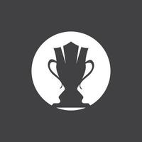 gemakkelijk trofee logo ontwerp vector sjabloon