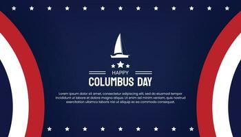 gelukkig Columbus dag groet kaart vector