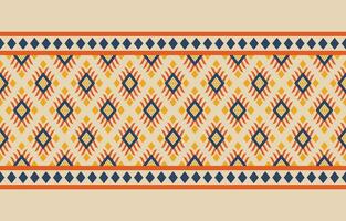 etnisch abstract ikat kunst. aztec ornament afdrukken. meetkundig etnisch patroon naadloos kleur oosters. ontwerp voor achtergrond ,gordijn, tapijt, behang, kleding, inpakken, batik, vector illustratie.