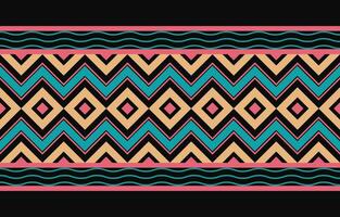 etnisch abstract ikat kunst. aztec ornament afdrukken. meetkundig etnisch patroon naadloos kleur oosters. ontwerp voor achtergrond ,gordijn, tapijt, behang, kleding, inpakken, batik, vector illustratie.