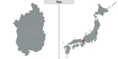 kaart prefectuur van Japan vector