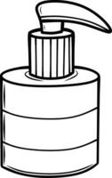 illustratie van verstuiven fles in tekenfilm vector