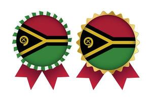 vector medaille reeks ontwerpen van vanuatu sjabloon