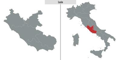 kaart provincie van Italië vector