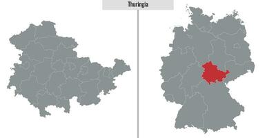 kaart staat van Duitsland vector