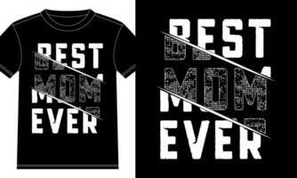 het beste mam ooit typografie t-shirt ontwerp vector