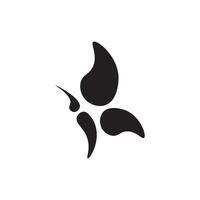 vlinder logo ontwerp vector