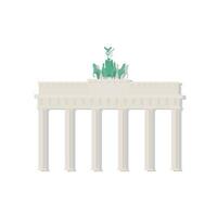 Brandenburg poort in berlijn digitaal voorraad illustraties vector