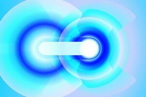 futuristische abstract achtergrond met Hoi tech circulaire vorm geven aan. blauw portaal ui met hologram licht technologie en neon cirkel effect. futuristische spel technologie, helder inpakken aura. vector