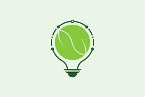 eco tech logo ontwerp concept vector