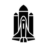 ruimte shuttle vector glyph icoon voor persoonlijk en reclame gebruiken.