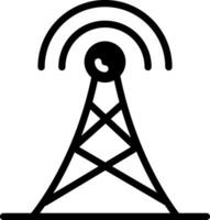 solide icoon voor antenne vector