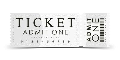 ticket steekproef. modern ticket kaart sjabloon. vector. vector