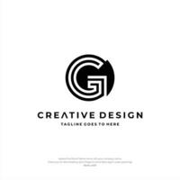 brief g logo ontwerp. creatief eerste brief g logo. brief g symbool, brief g bedrijf. vector