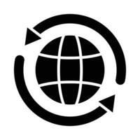 wereldwijd vector glyph icoon voor persoonlijk en reclame gebruiken.