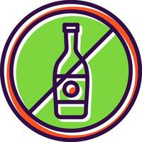 Nee alcohol vector icoon ontwerp