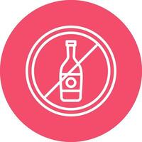 Nee alcohol vector icoon ontwerp