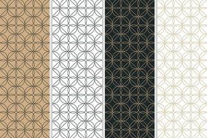 naadloos patroon reeks meetkundig en abstract achtergrond ontwerp vector