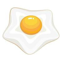 gebakken ei een ontbijt clip art helling ontwerp illustratie vector