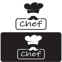 professioneel logo chef of keuken chef hoed.voor zakelijk, thuis koken, en restaurant chef-kok.bakkerij, vector