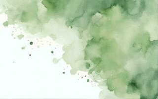 groene aquarel achtergrond vector