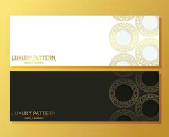 luxe ornament cirkel grens ontwerp kaart vector