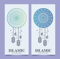kleurrijk Ramadan kareem Islamitisch poster vector
